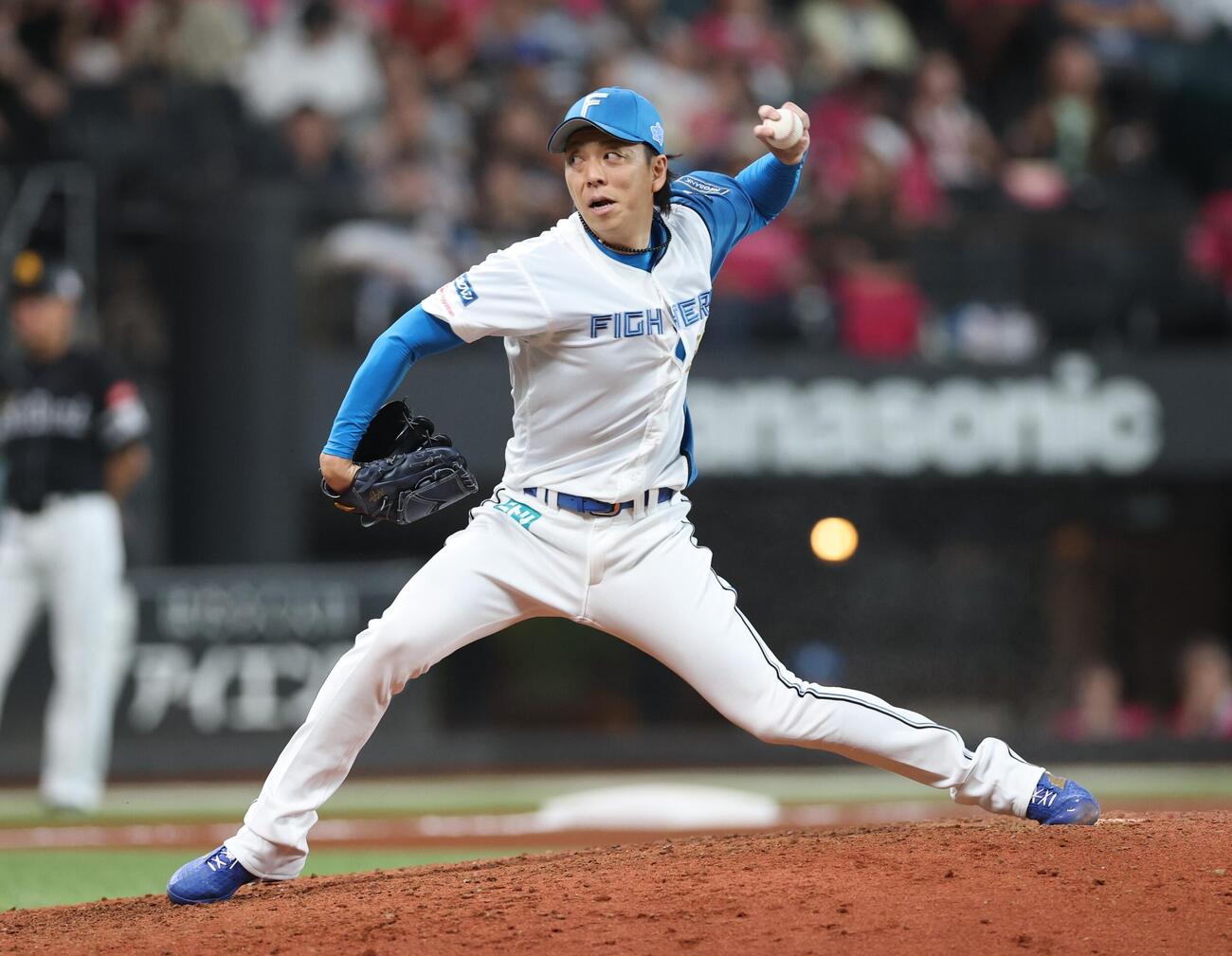 日本ハム対ソフトバンク　9回に登板の宮西尚生（撮影・黒川智章）