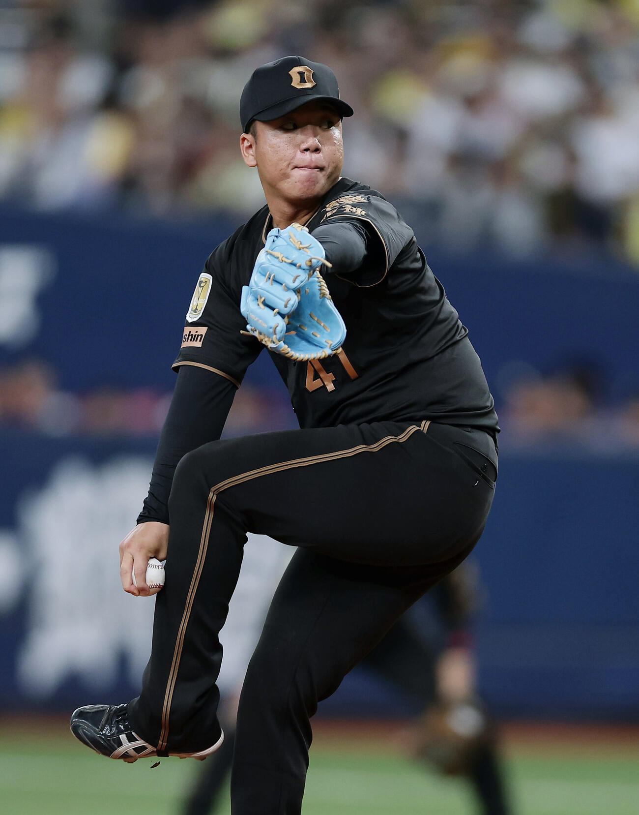 阪神対ヤクルト　力投する阪神先発の村上頌樹（撮影・前田充）