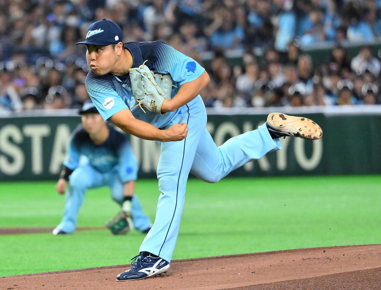 西武対オリックス　西武先発の平良海馬（撮影・滝沢徹郎）