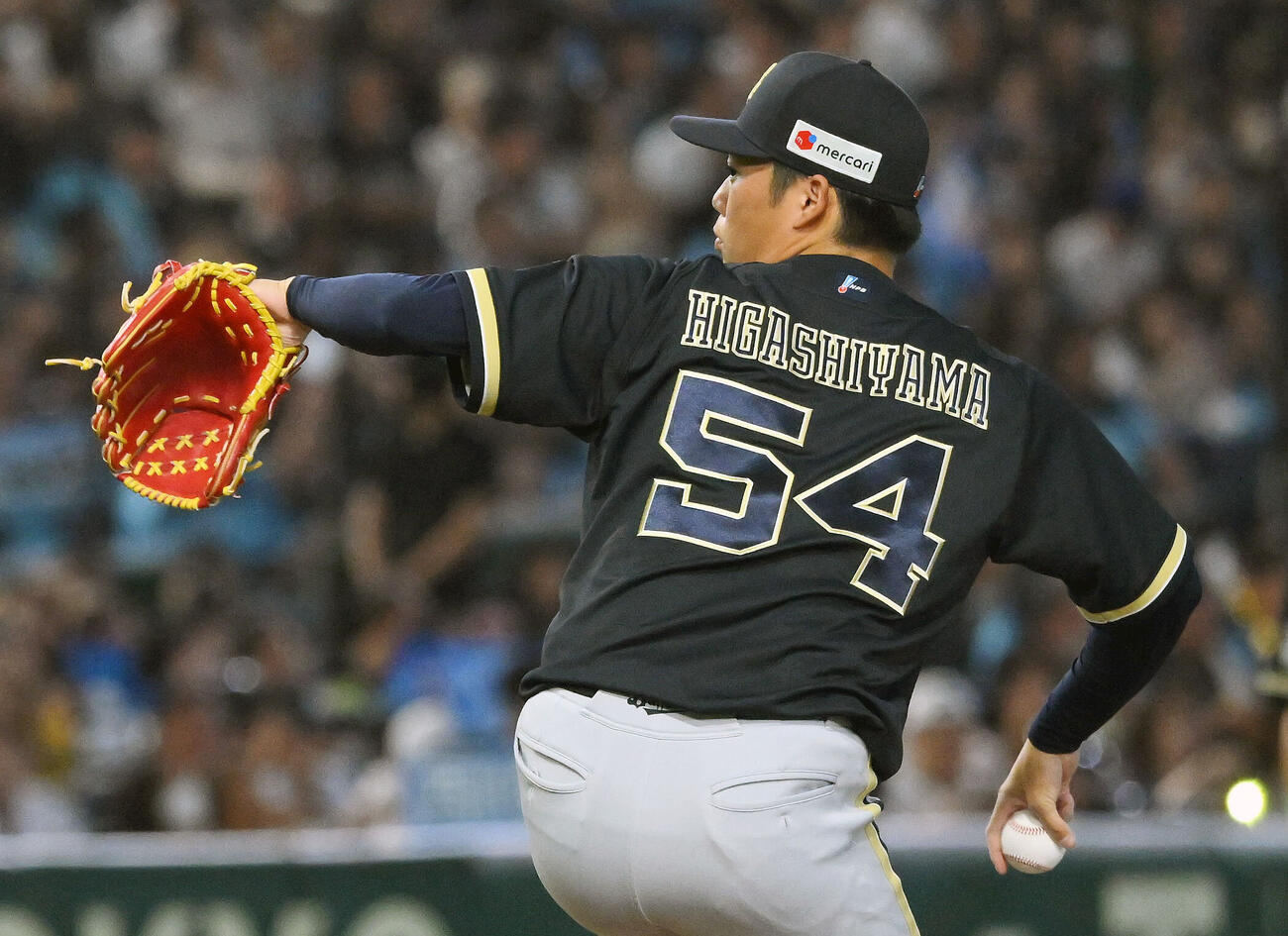 西武対オリックス　オリックス5番手で登板する東山玲士（撮影・滝沢徹郎）