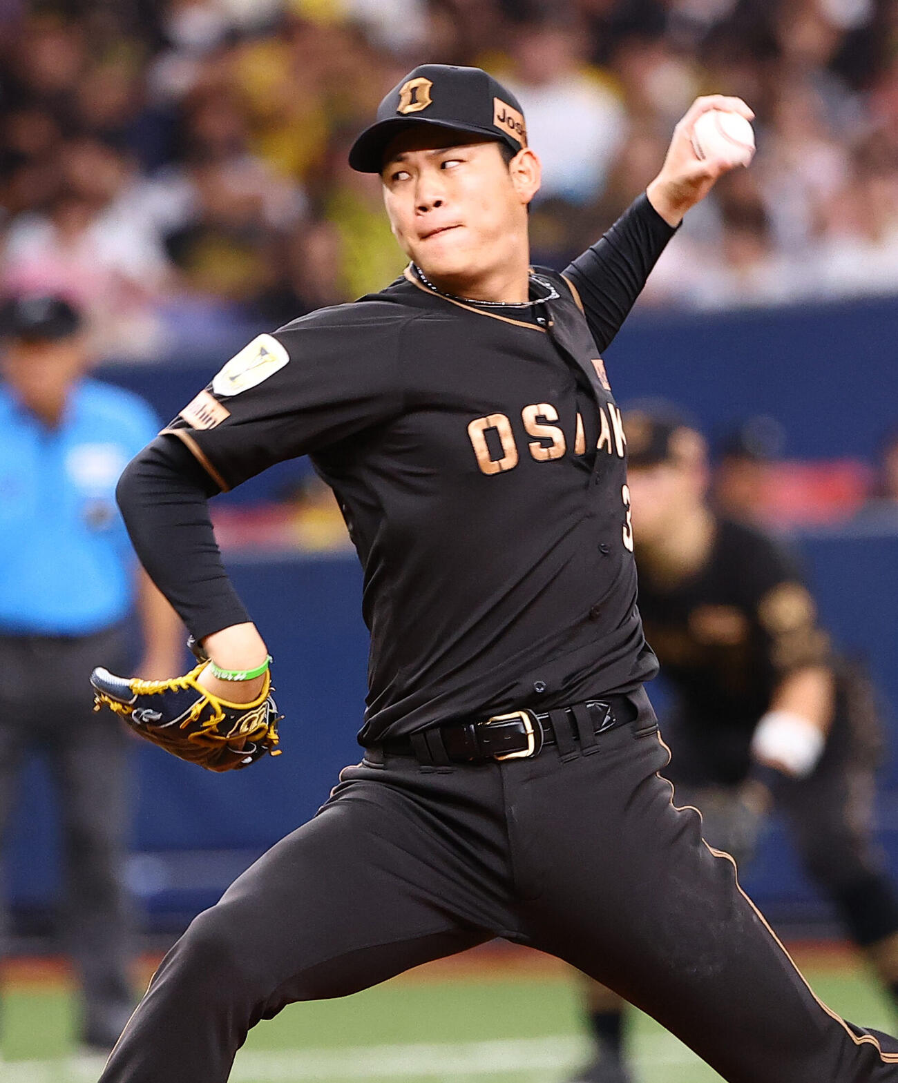 阪神対ヤクルト　阪神5番手の及川雅貴（撮影・上田博志）