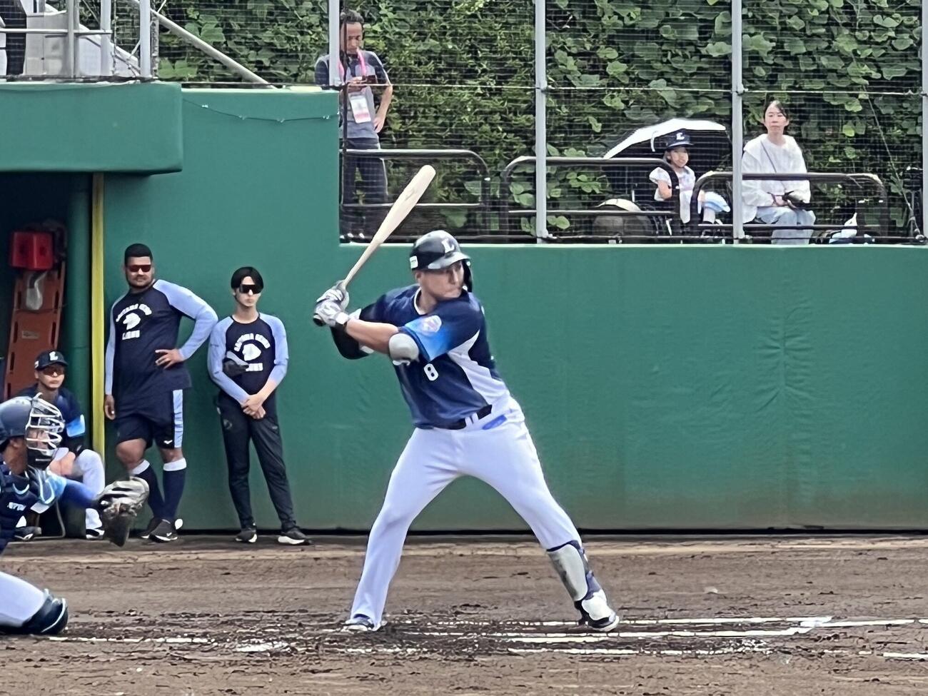 3軍戦で実戦復帰した西武渡部聖弥（撮影・金子真仁）