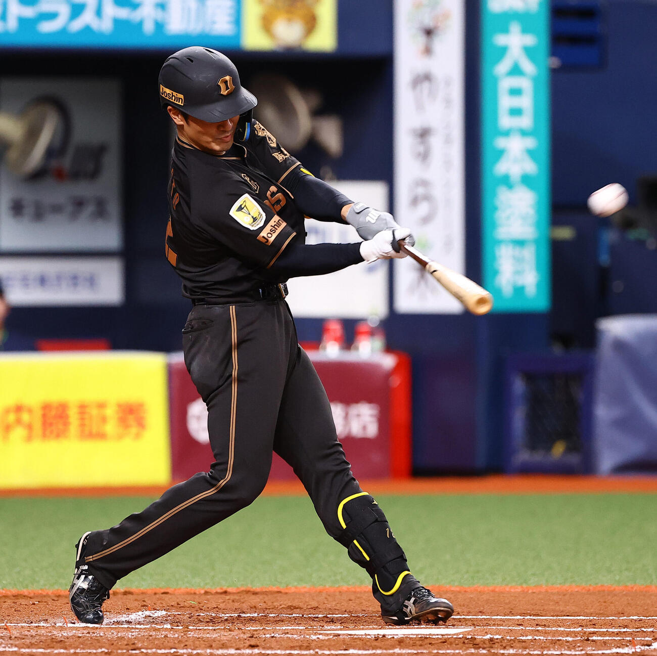 阪神対ヤクルト　2回裏阪神1死、坂本誠志郎は先制ソロ本塁打を放つ（撮影・上田博志）