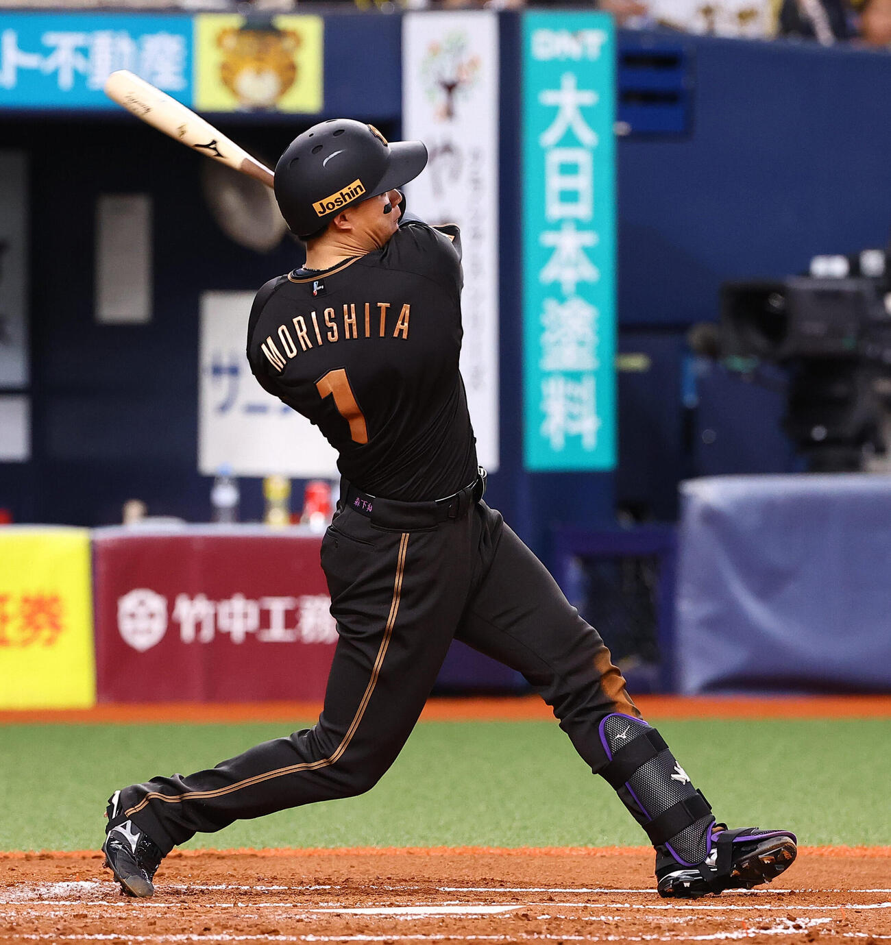 阪神対ヤクルト　3回裏阪神2死、森下翔太は安打を放つ（撮影・上田博志）