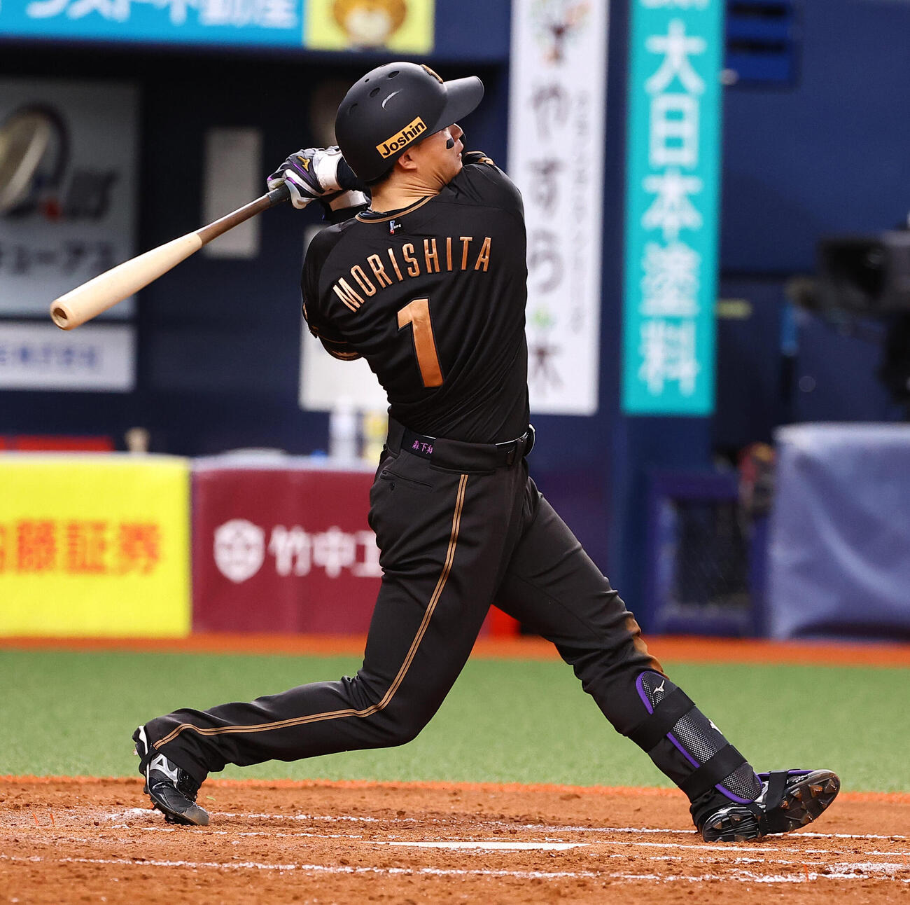 阪神対ヤクルト　5回裏阪神2死、森下翔太は安打を放つ（撮影・上田博志）