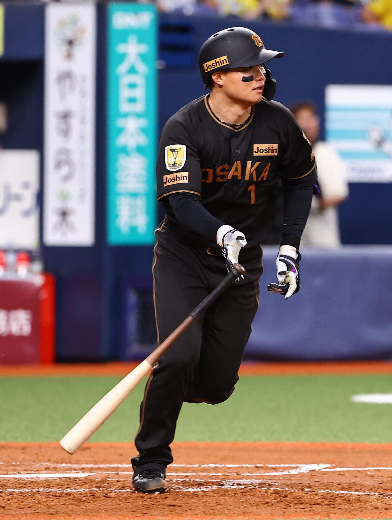 阪神対ヤクルト　5回裏阪神2死、森下翔太は安打を放つ（撮影・上田博志）