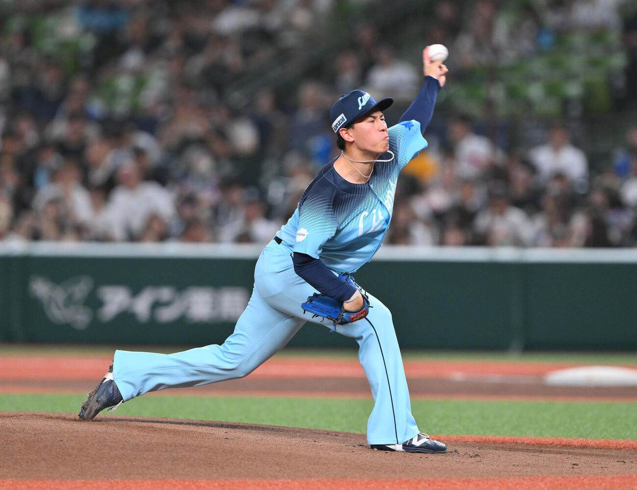 西武対オリックス　西武先発の杉山遥希（撮影・滝沢徹郎）