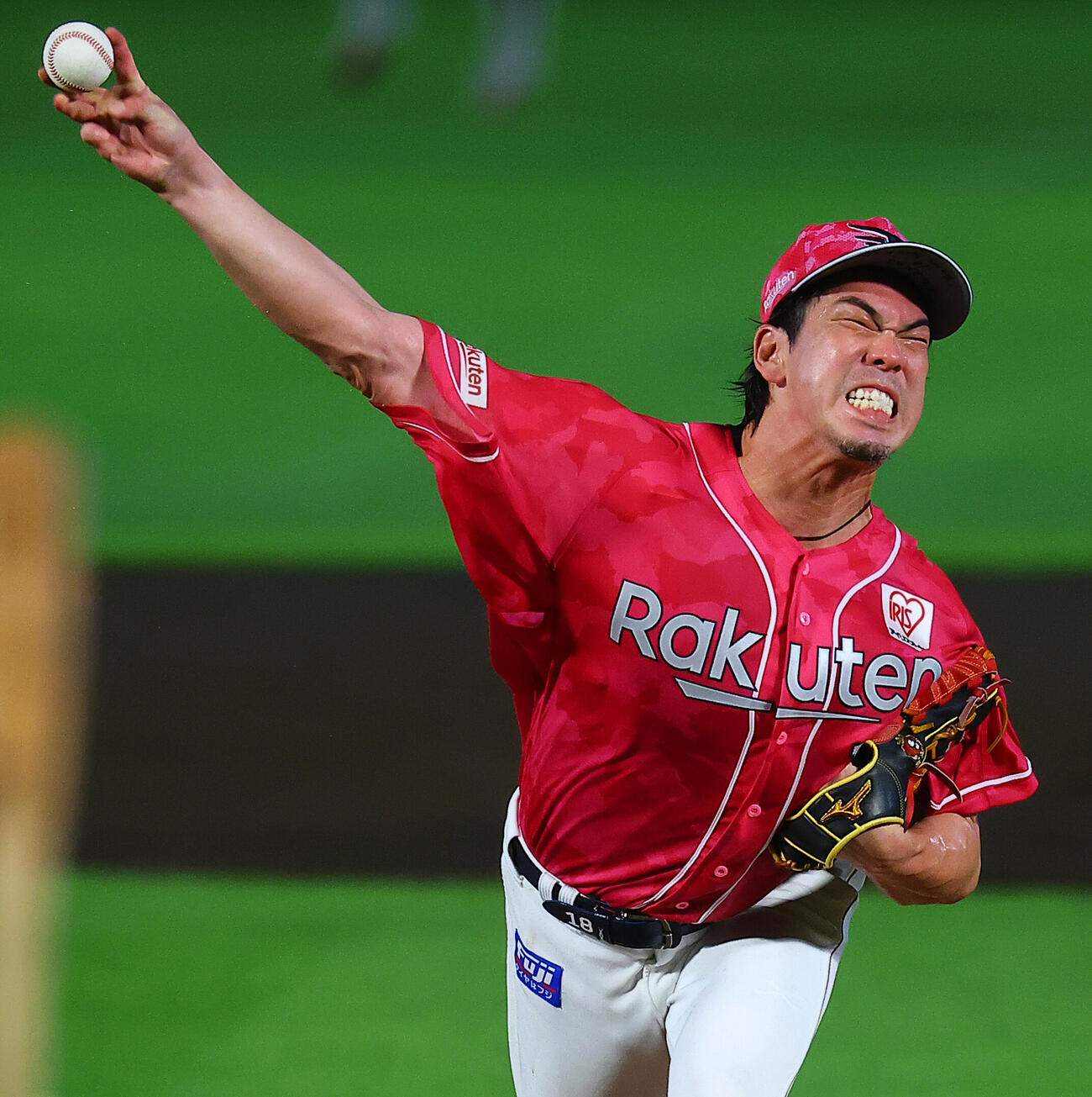 楽天対ロッテ　力投する楽天先発の前田健太（撮影・野上伸悟）