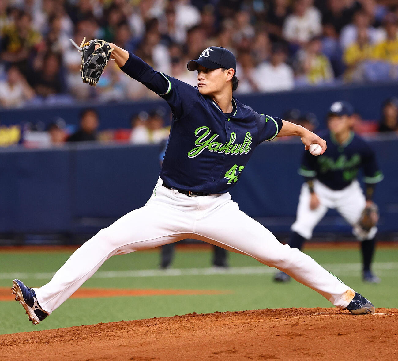阪神対ヤクルト　ヤクルト先発の高橋奎二（撮影・上田博志）