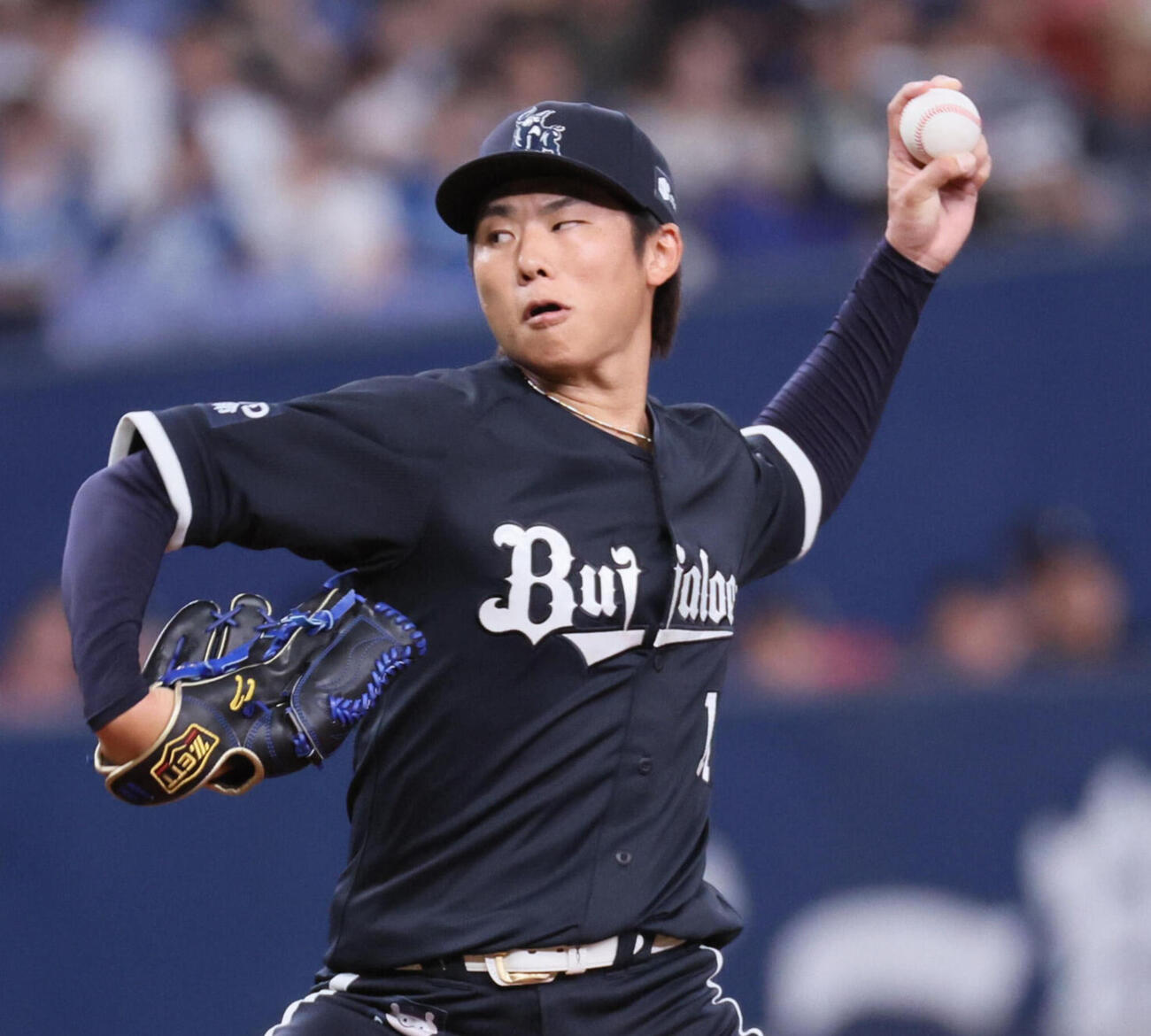 オリックス対日本ハム　オリックス先発の曽谷龍平（撮影・宮崎幸一）#＝2026年8月16日、京セラドーム大阪