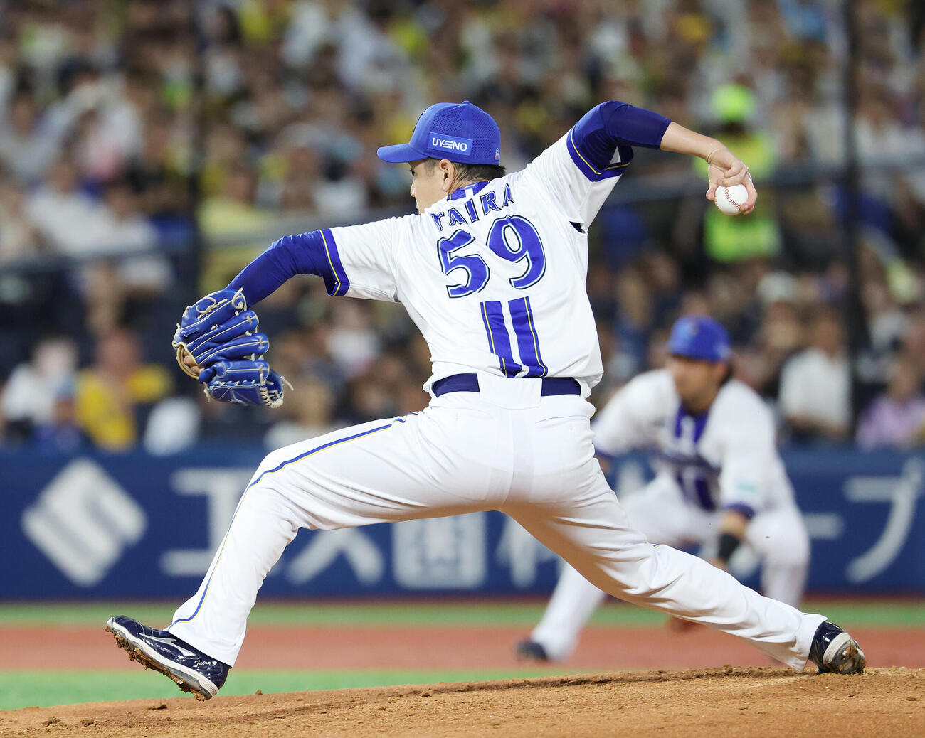DeNA対阪神　DeNA先発の平良拳太郎（撮影・宮地輝）