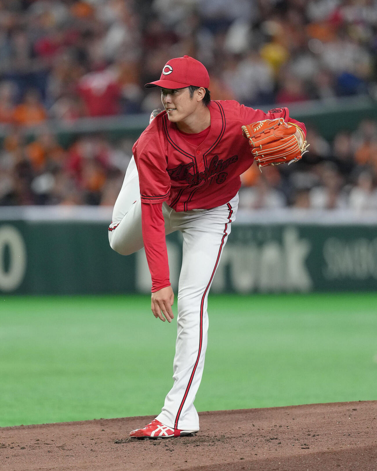巨人対広島　広島先発の森下暢仁（撮影・足立雅史）