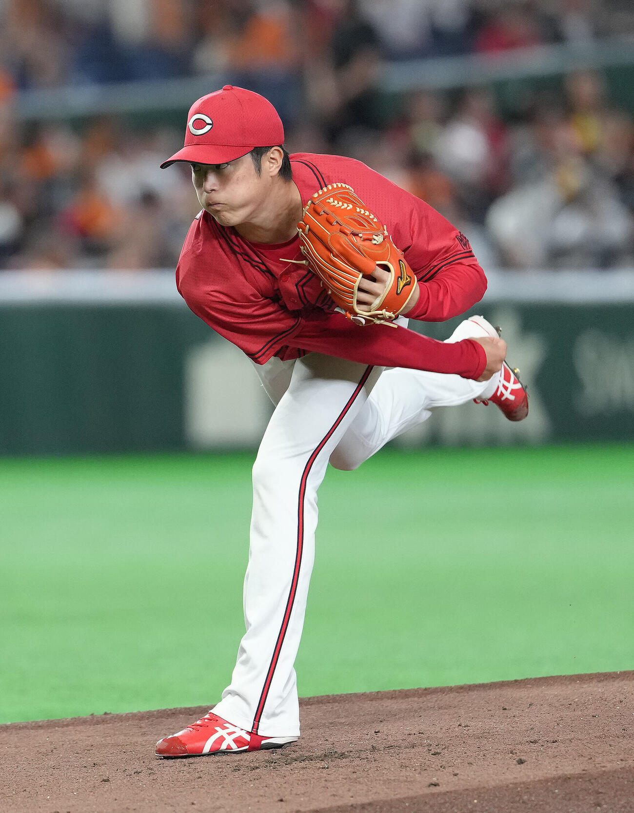 巨人対広島　広島先発の森下暢仁（撮影・足立雅史）