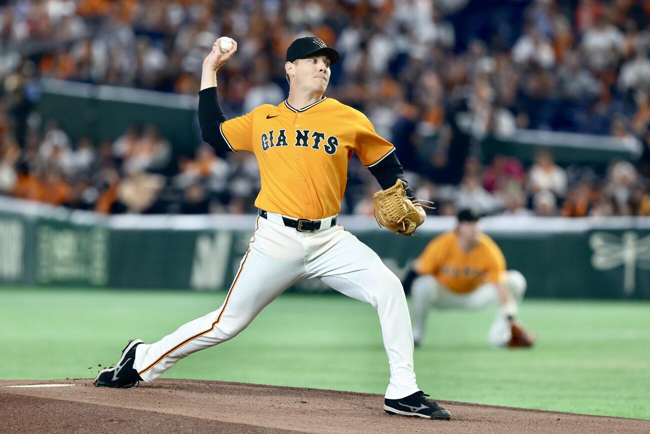 巨人対広島　先発登板する巨人ハワード（撮影・河田真司）
