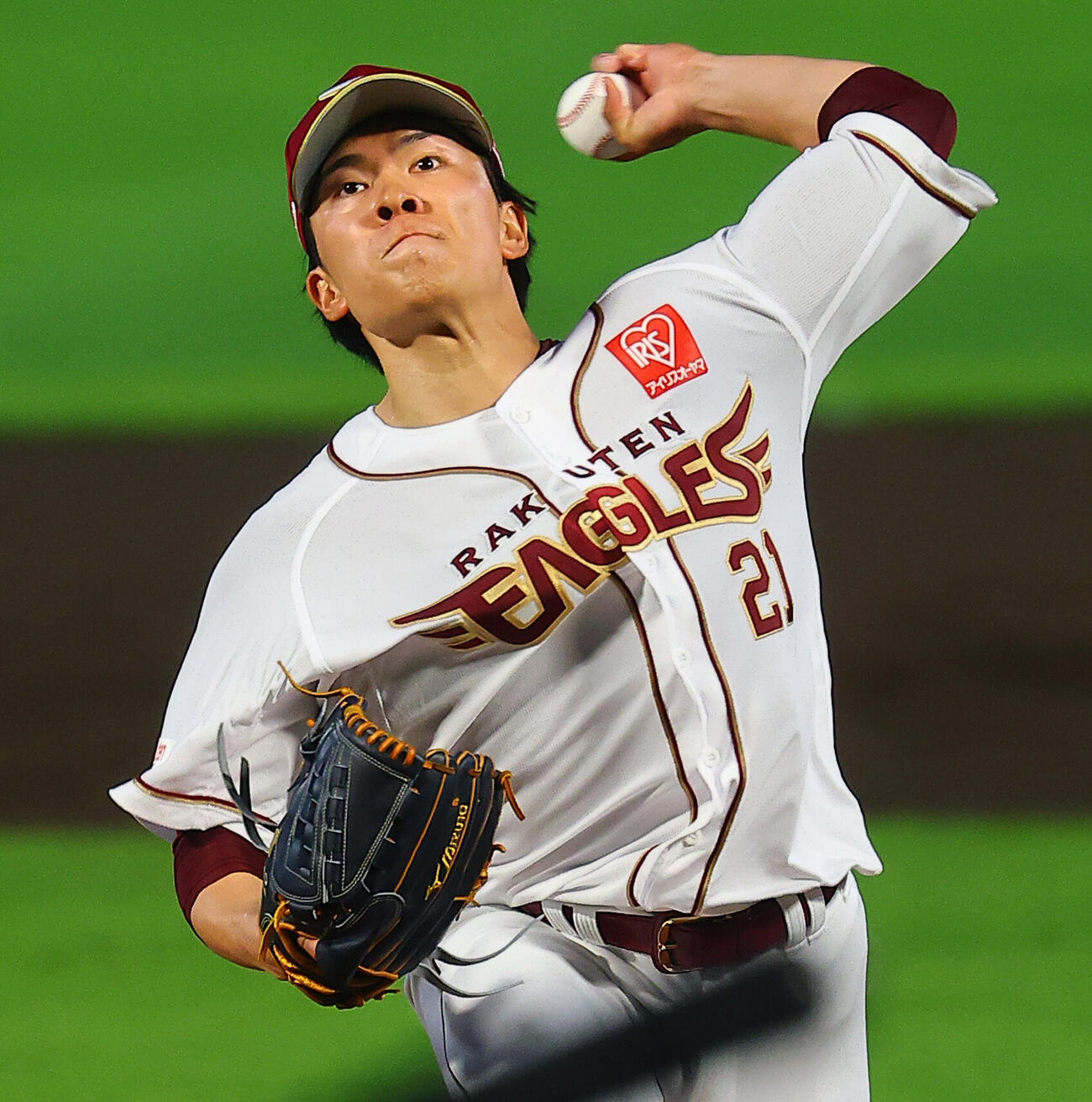 楽天対西武　楽天先発の早川隆久（撮影・野上伸悟）