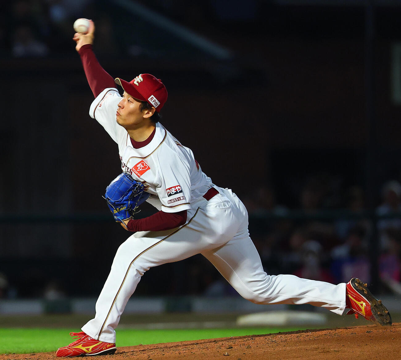 楽天対西武　力投する楽天九谷瑠（撮影・野上伸悟）