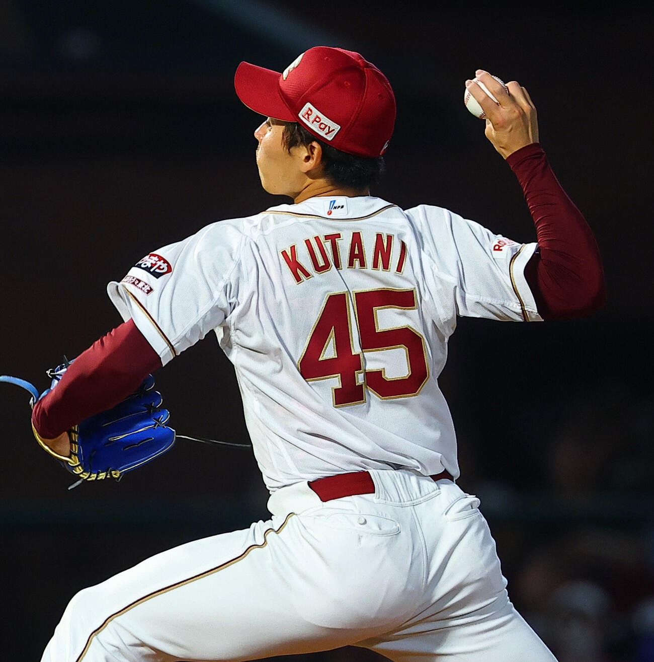 楽天対西武　力投する楽天九谷瑠（撮影・野上伸悟）