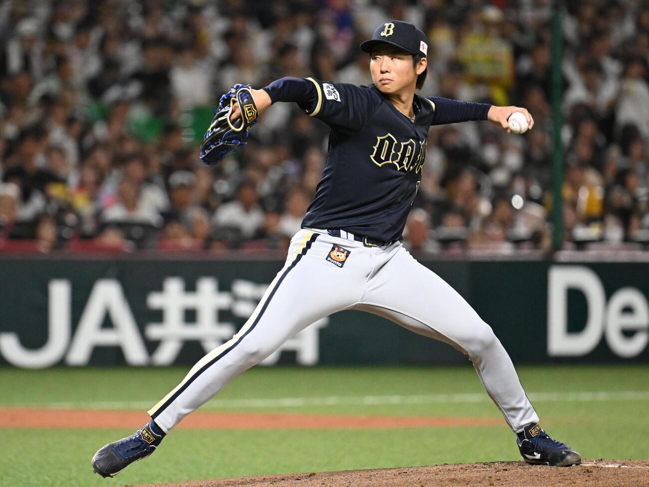 ソフトバンク対オリックス　オリックス先発の曽谷龍平（撮影・林敢治）