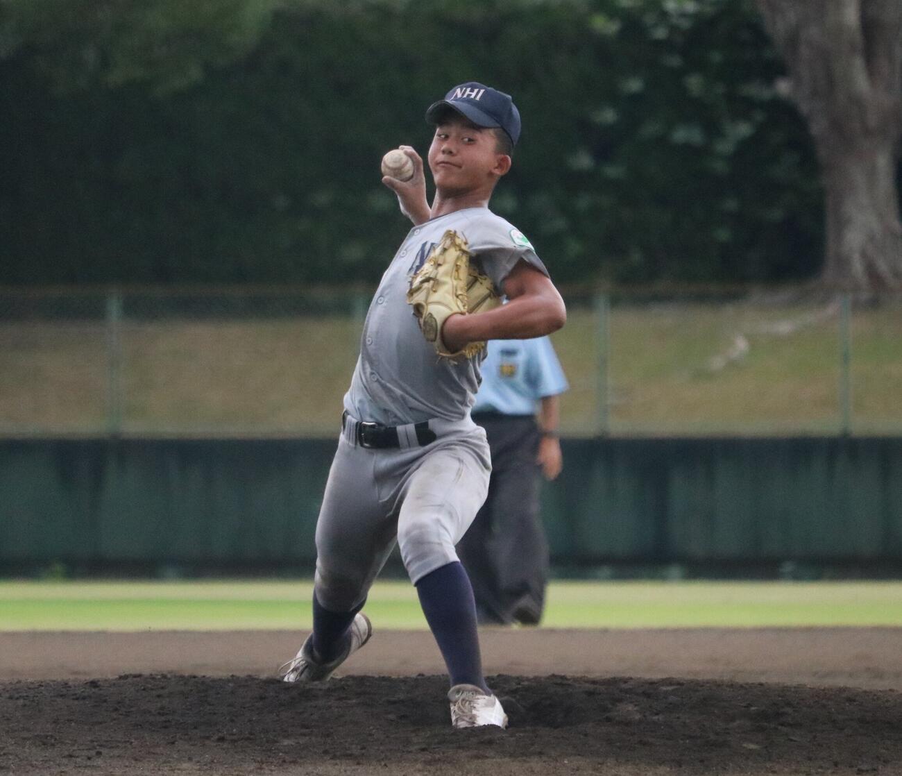 救援登板で決勝進出に導いた兵庫伊丹ヤングの津村空龍主将
