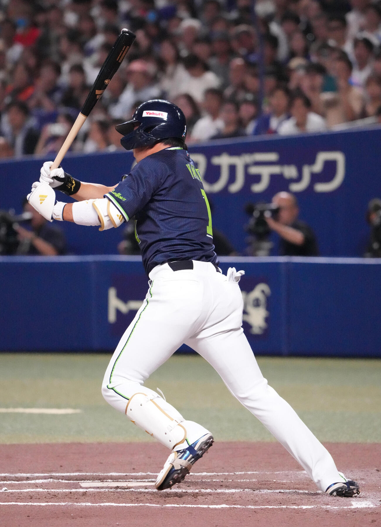 中日対ヤクルト　7回表ヤクルト無死、遊ゴロに倒れる山田哲人（撮影・森本幸一）