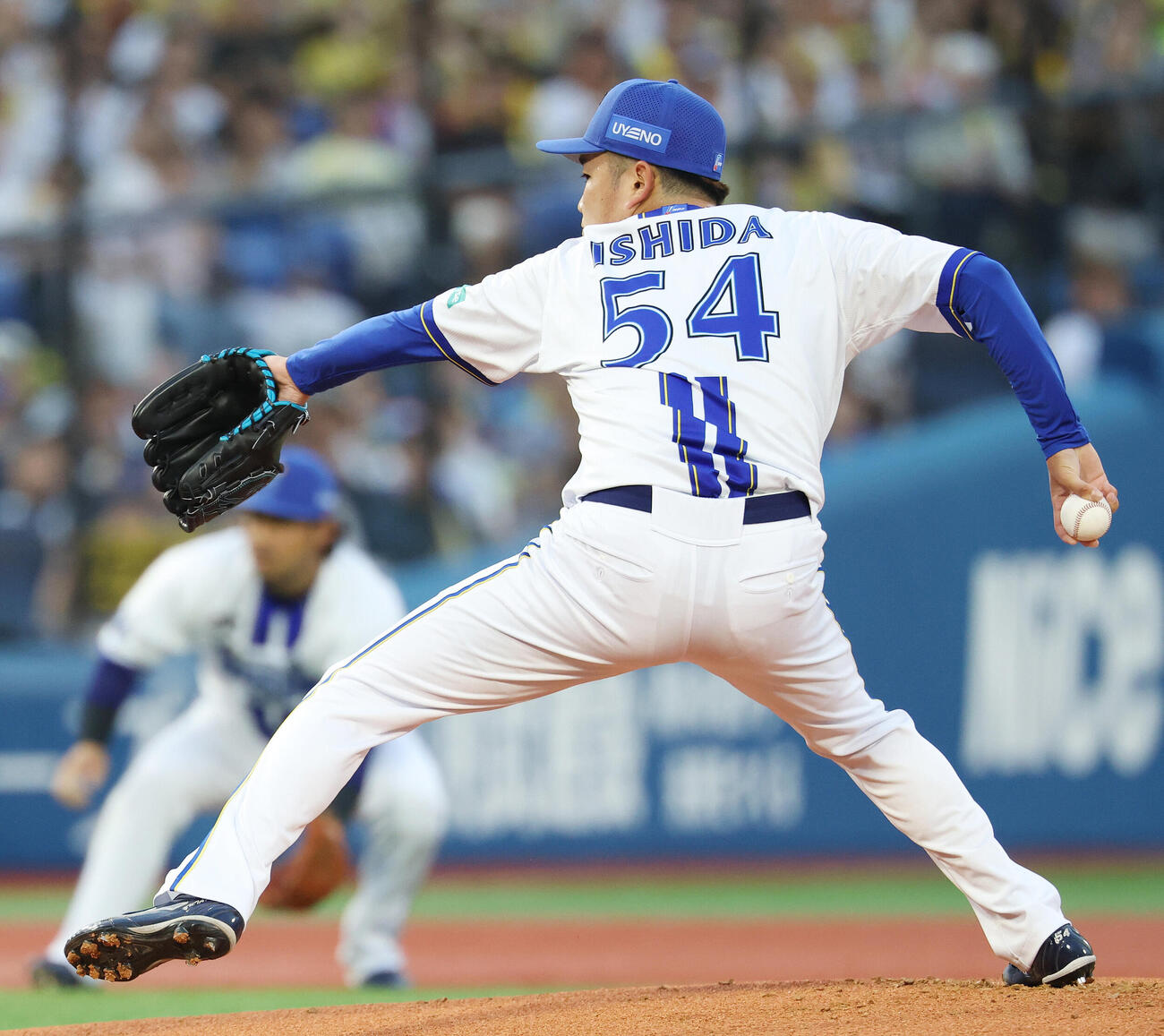 DeNA対阪神　DeNA先発の石田裕太郎（撮影・宮地輝）