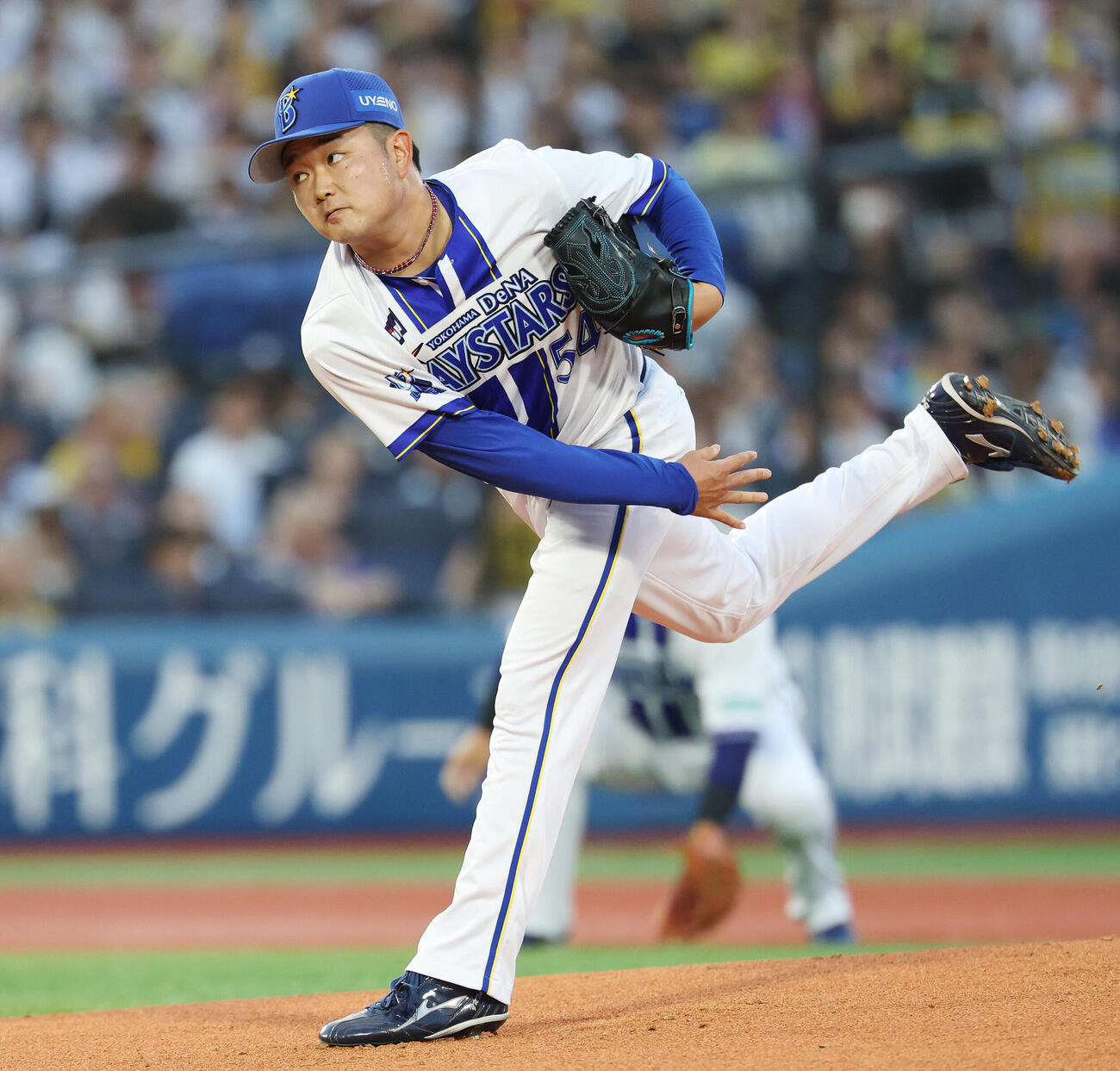 DeNA対阪神　DeNA先発の石田裕太郎（撮影・宮地輝）