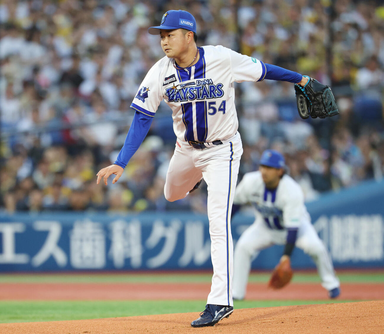 DeNA対阪神　DeNA先発の石田裕太郎（撮影・宮地輝）