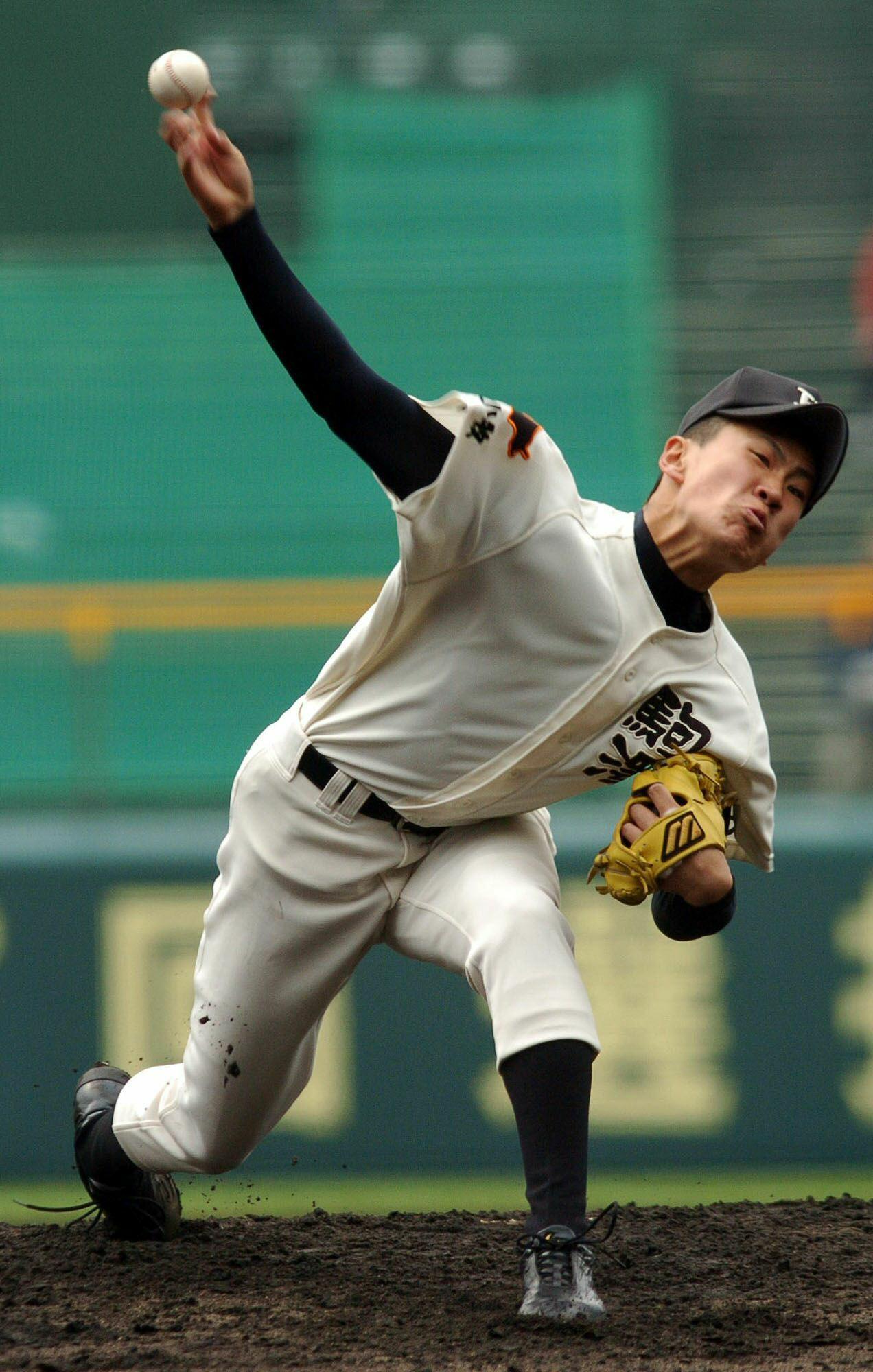 駒大苫小牧時代の田中将大（2005年3月撮影）