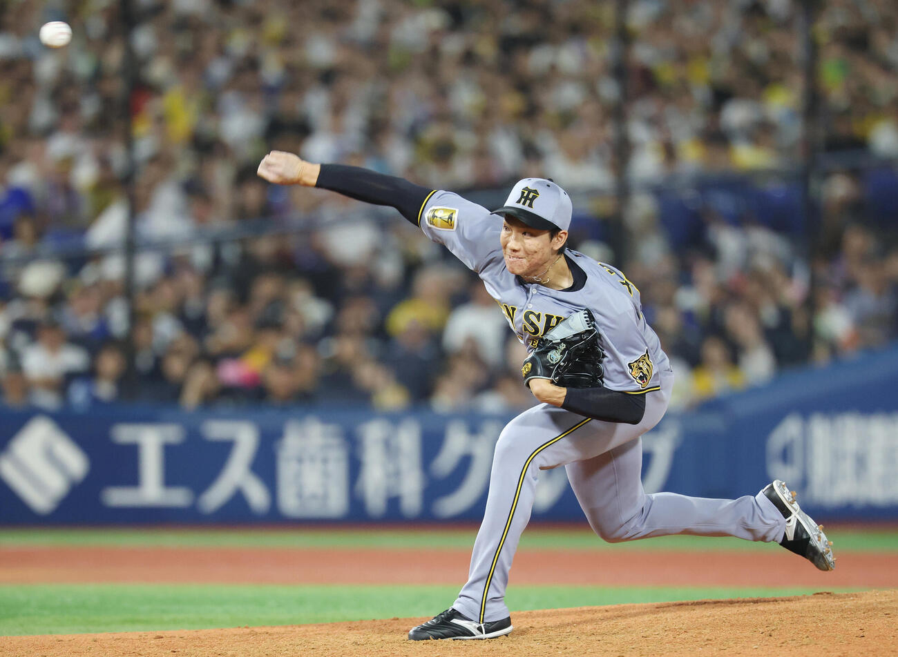 阪神湯浅京己（2026年8月23日撮影）