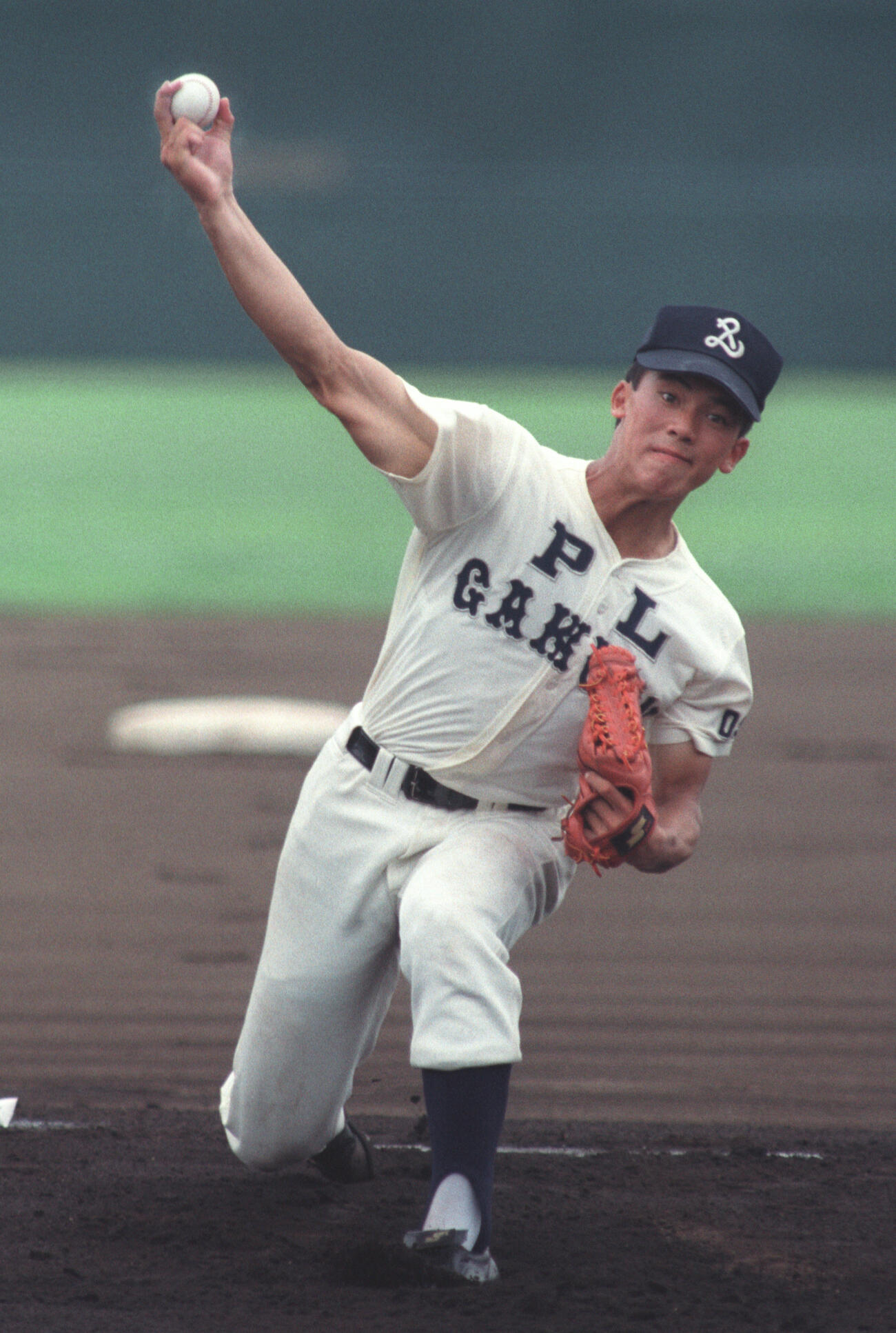 93年第75回全国高校野球選手権大会・大阪大会決勝戦　近大付対PL学園　力投するPL学園・松井稼頭央
