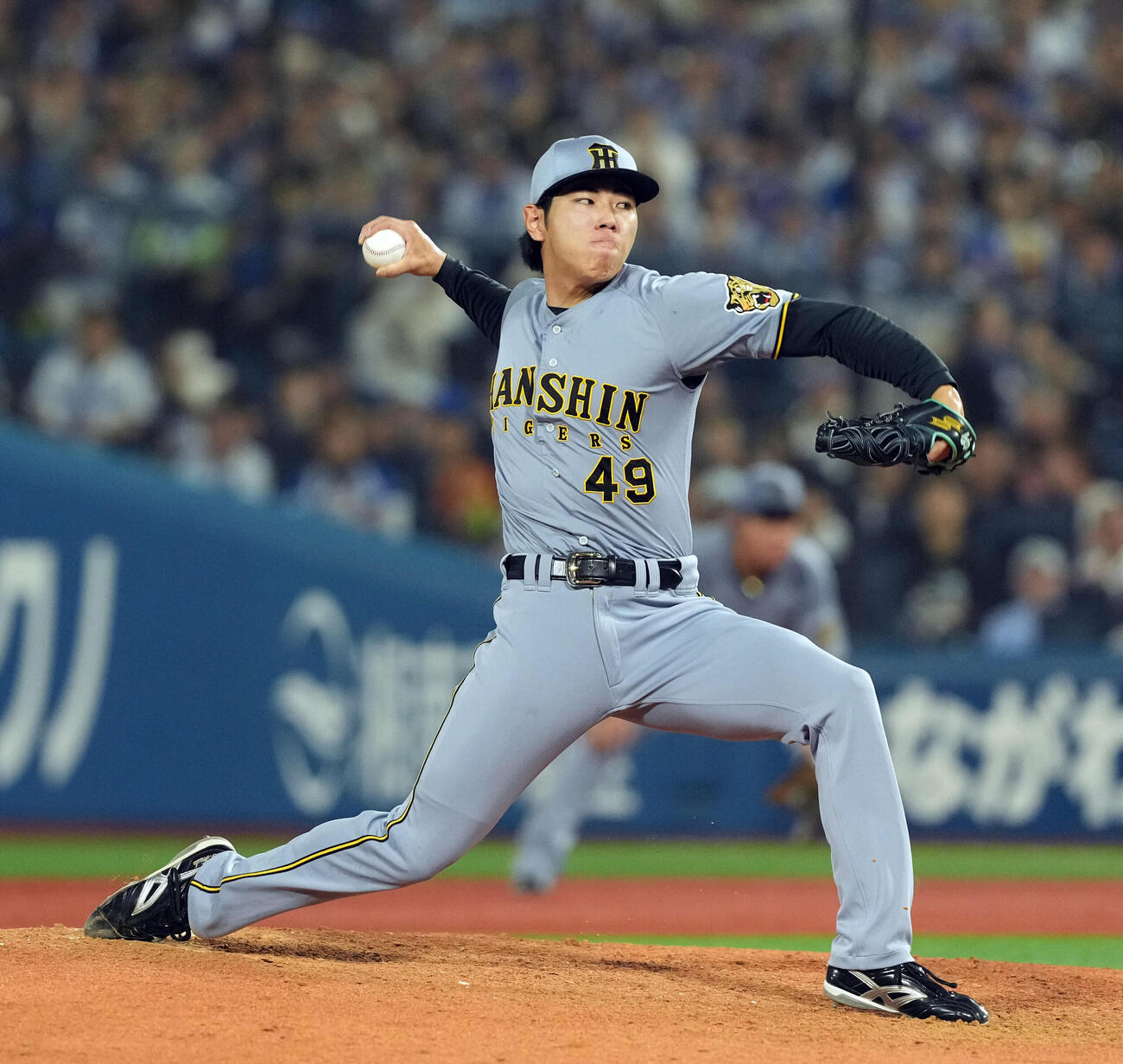 2026年8月23日、DeNA対阪神　9回からマウンドに上がった阪神工藤泰成