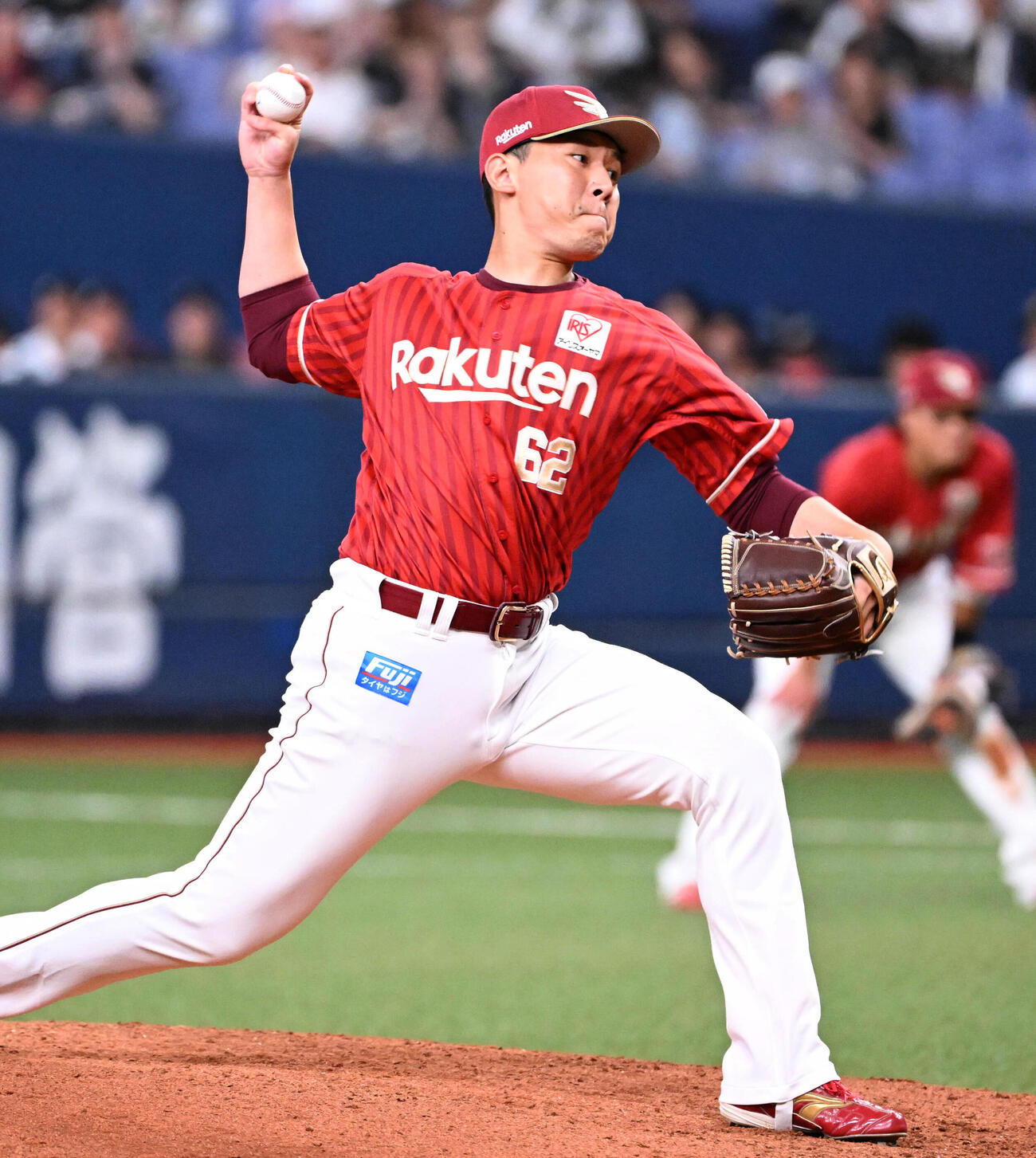 オリックス対楽天　楽天5番手の西口直人（撮影・石井愛子）
