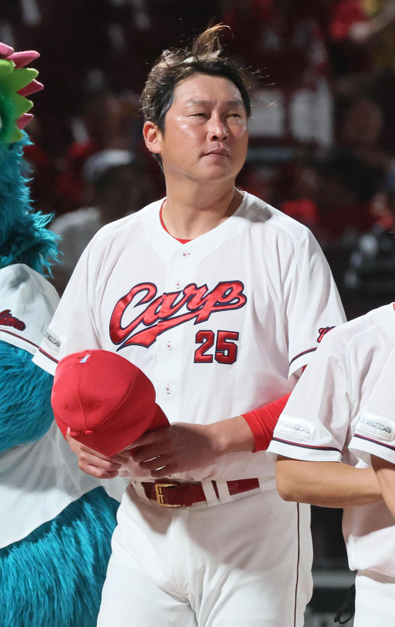 広島対DeNA DeNAに逆転勝ちした広島新井貴浩監督（撮影・加藤孝規）
