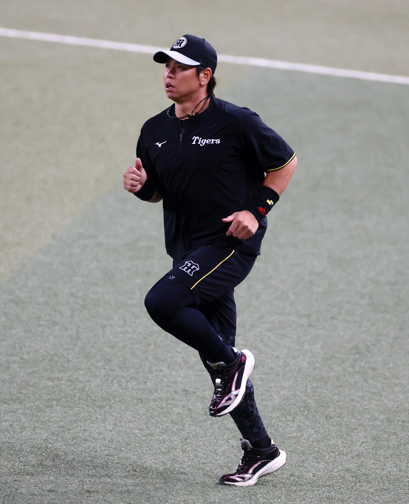 中日対阪神　1軍に合流した阪神梅野隆太郎（撮影・加藤哉）