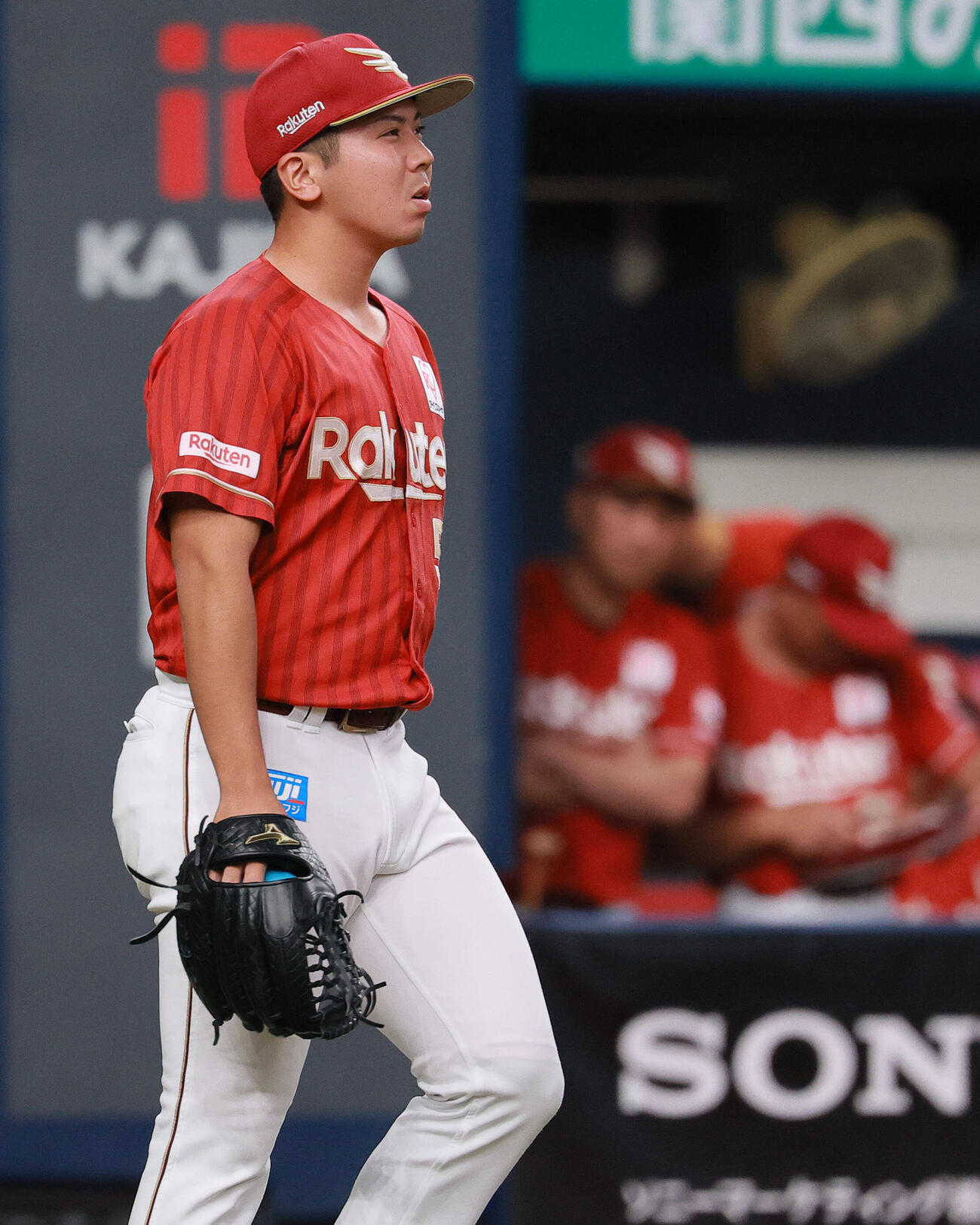 オリックス対楽天　8回裏オリックス1死二塁、泰勝利は若月健矢に適時三塁打を打たれる（撮影・上山淳一）