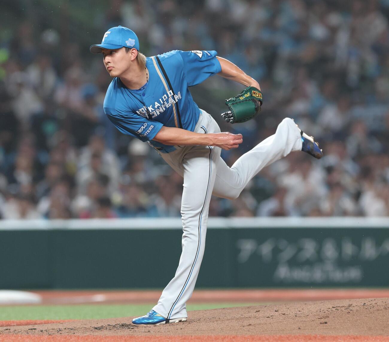 西武対日本ハム　日本ハム先発の達孝太（撮影・黒川智章）