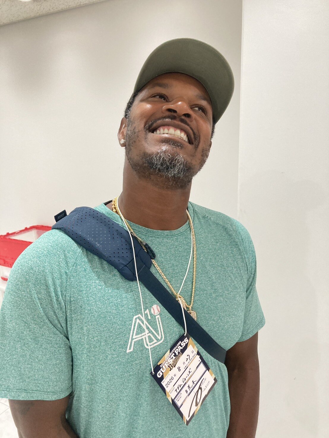 京セラドーム大阪に訪れた20年から2年間在籍した、オリックスOBのアダム・ジョーンズ氏（提供写真）