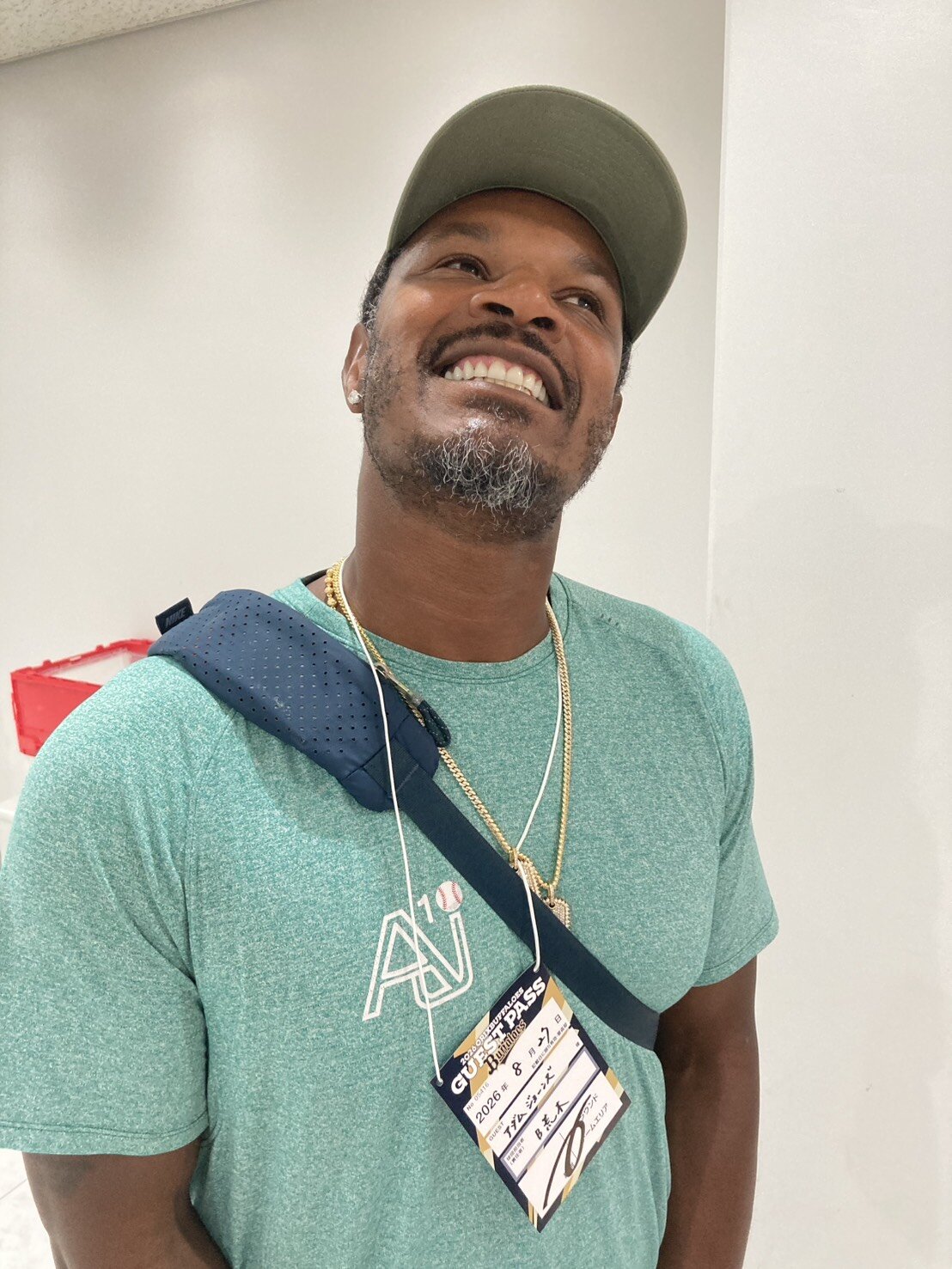 京セラドーム大阪に訪れた20年から2年間在籍した、オリックスOBのアダム・ジョーンズ氏（提供写真）