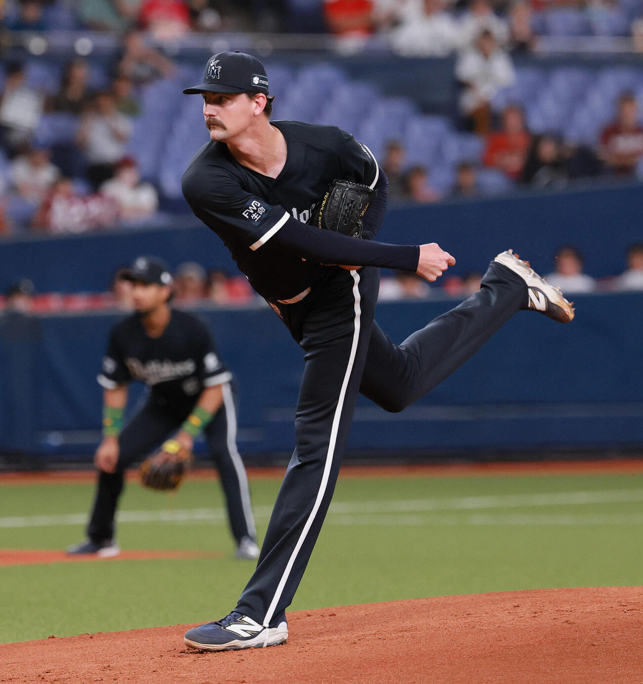 オリックス対楽天　オリックス先発のショーン・ジェリー（撮影・上山淳一）