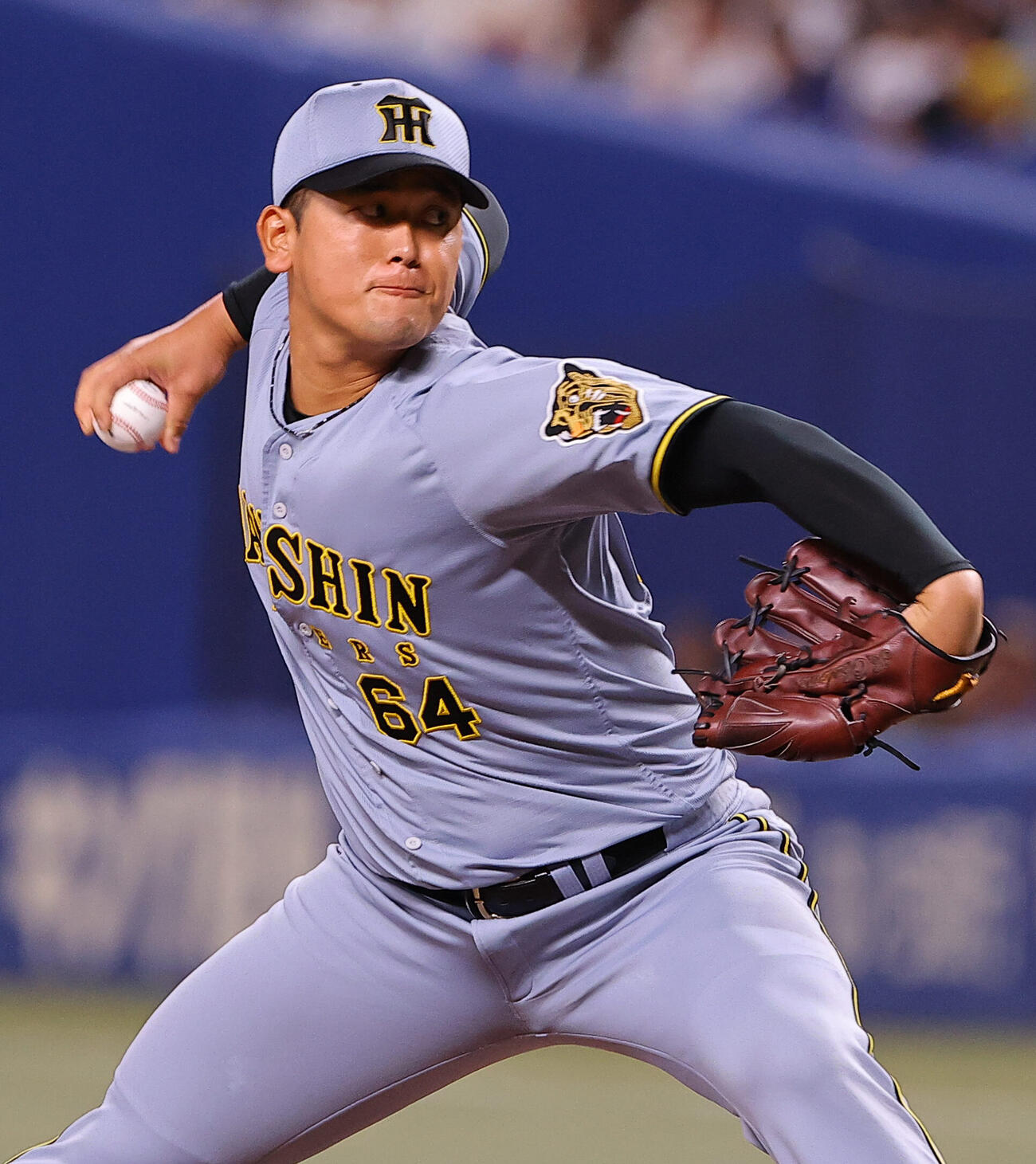 中日対阪神　阪神3番手の岡留英貴（撮影・上田博志）