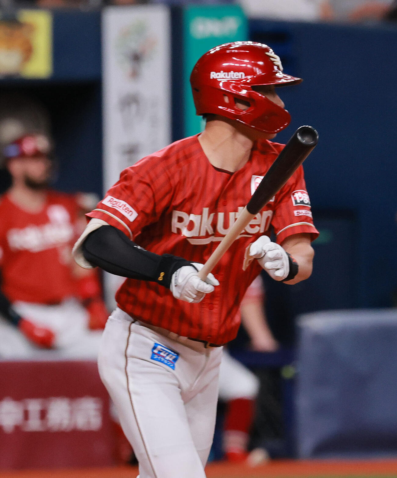 オリックス対楽天　3回表楽天2死満塁、辰己涼介は2点適時打を放つ（撮影・上山淳一）