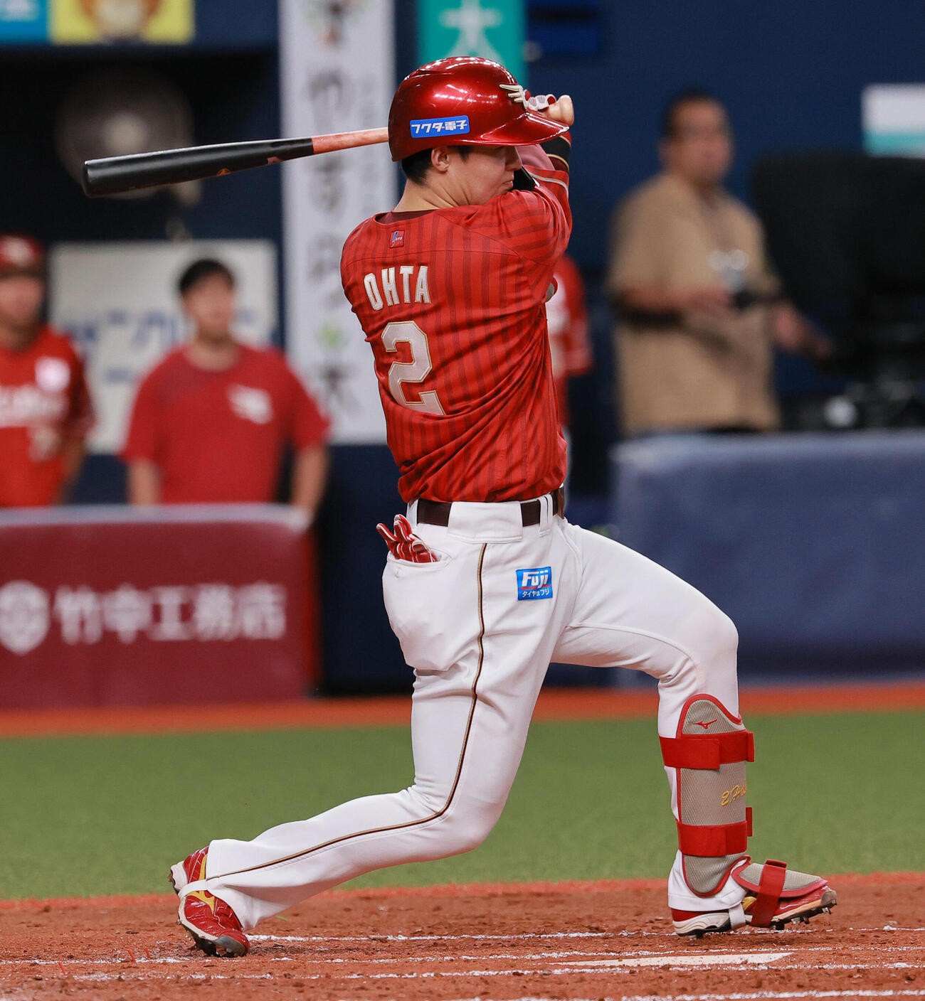 オリックス対楽天　3回表楽天2死二、三塁、太田光は適時打を放つ（撮影・上山淳一）