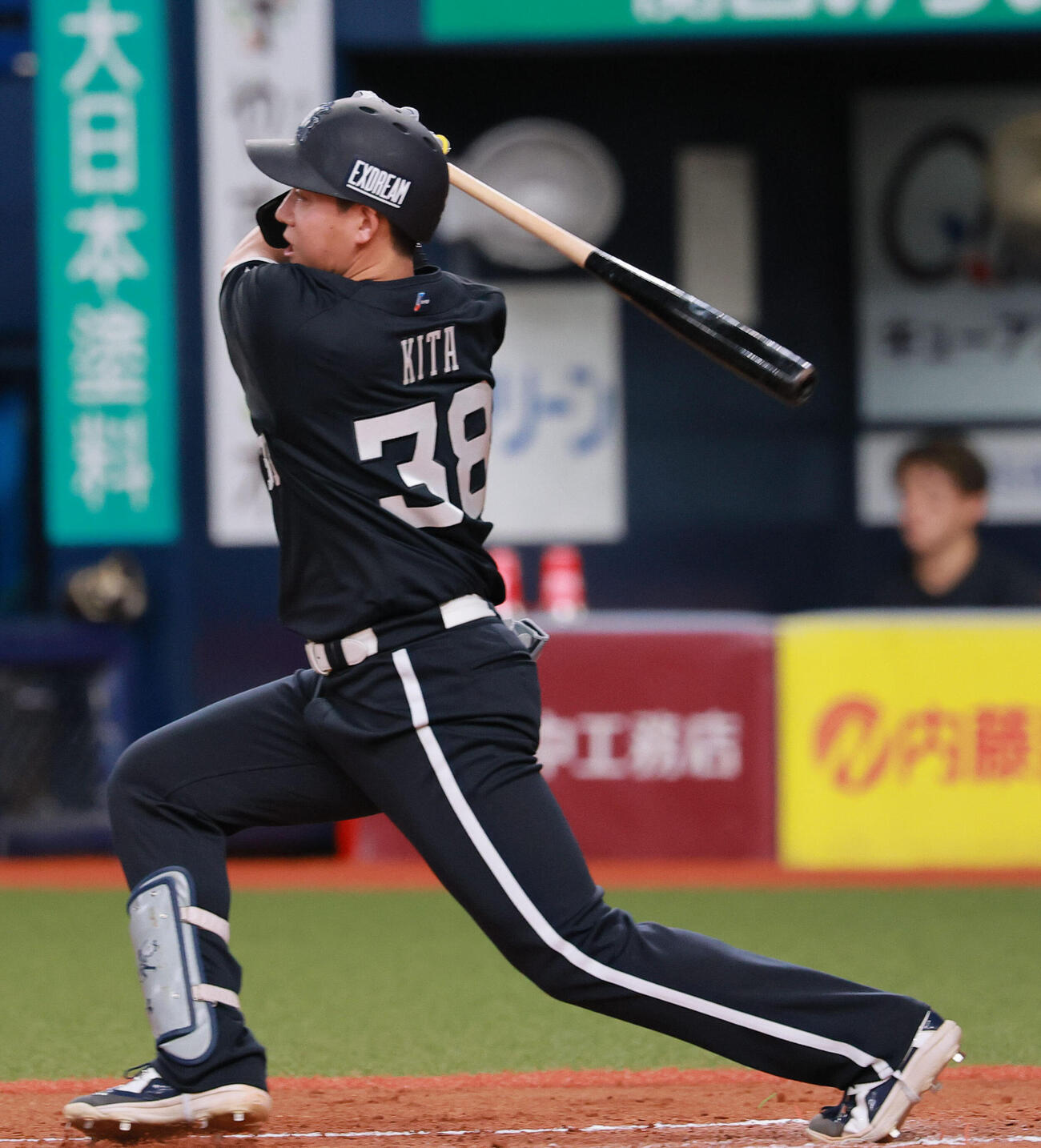 オリックス対楽天　6回裏オリックス2死三塁、来田涼斗は適時打を放つ（撮影・上山淳一）