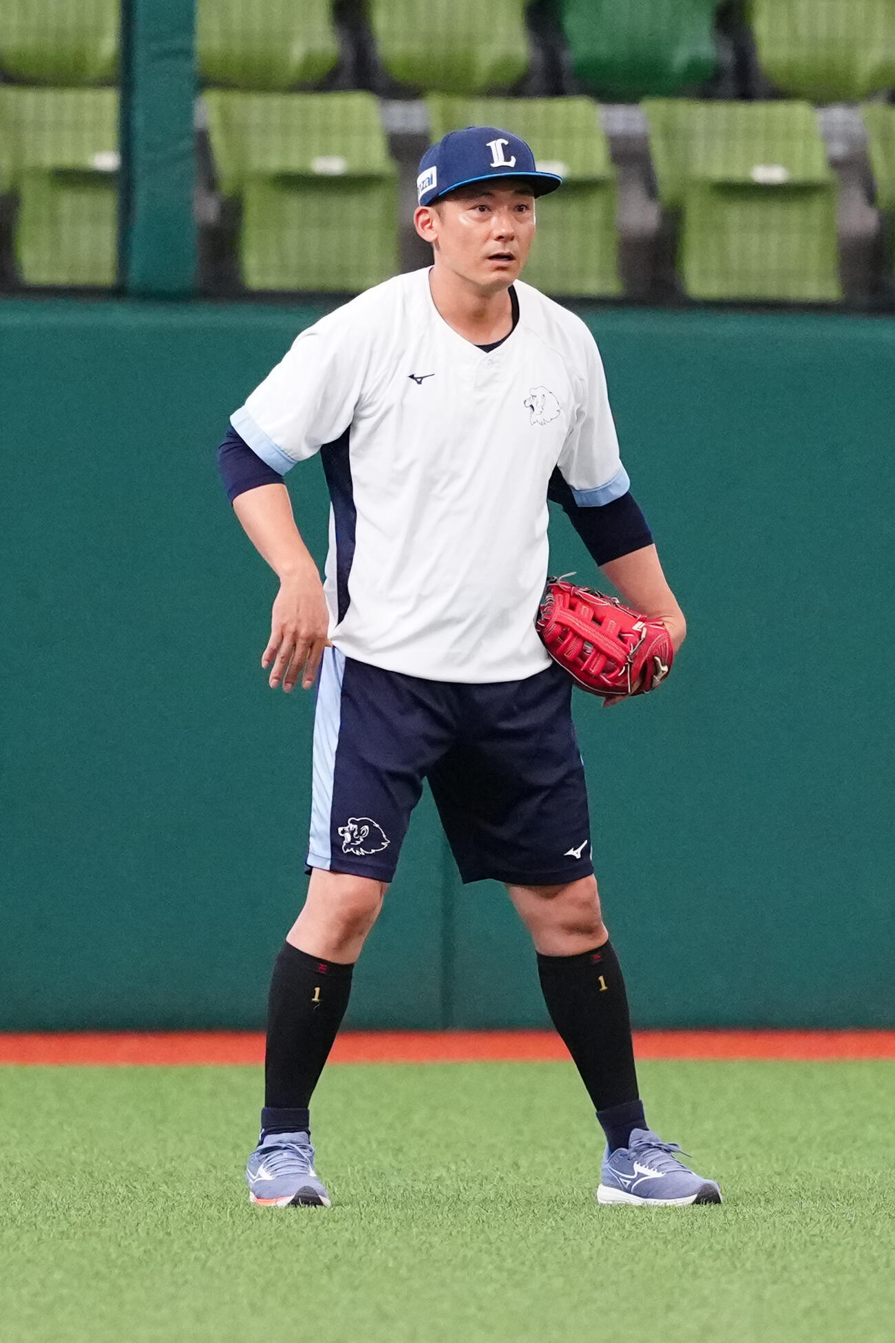 西武対楽天　試合前練習を行う西武栗山巧（撮影・江口和貴）