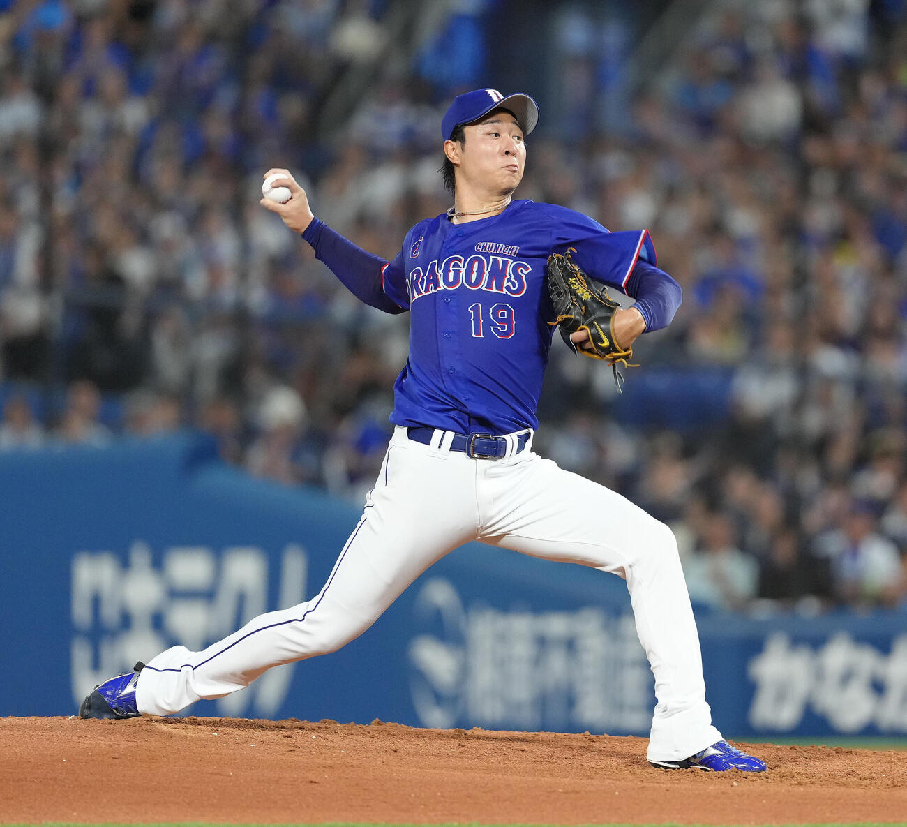 DeNA対中日　中日先発の高橋宏斗.（撮影・足立雅史）