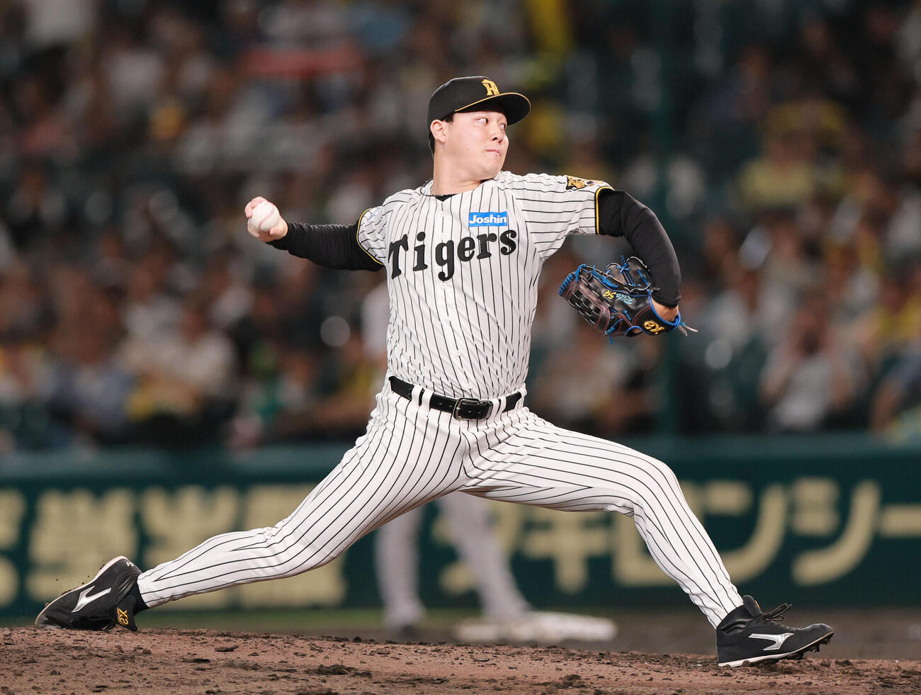 阪神対巨人　8回表に登板する阪神木下里都（撮影・上山淳一）