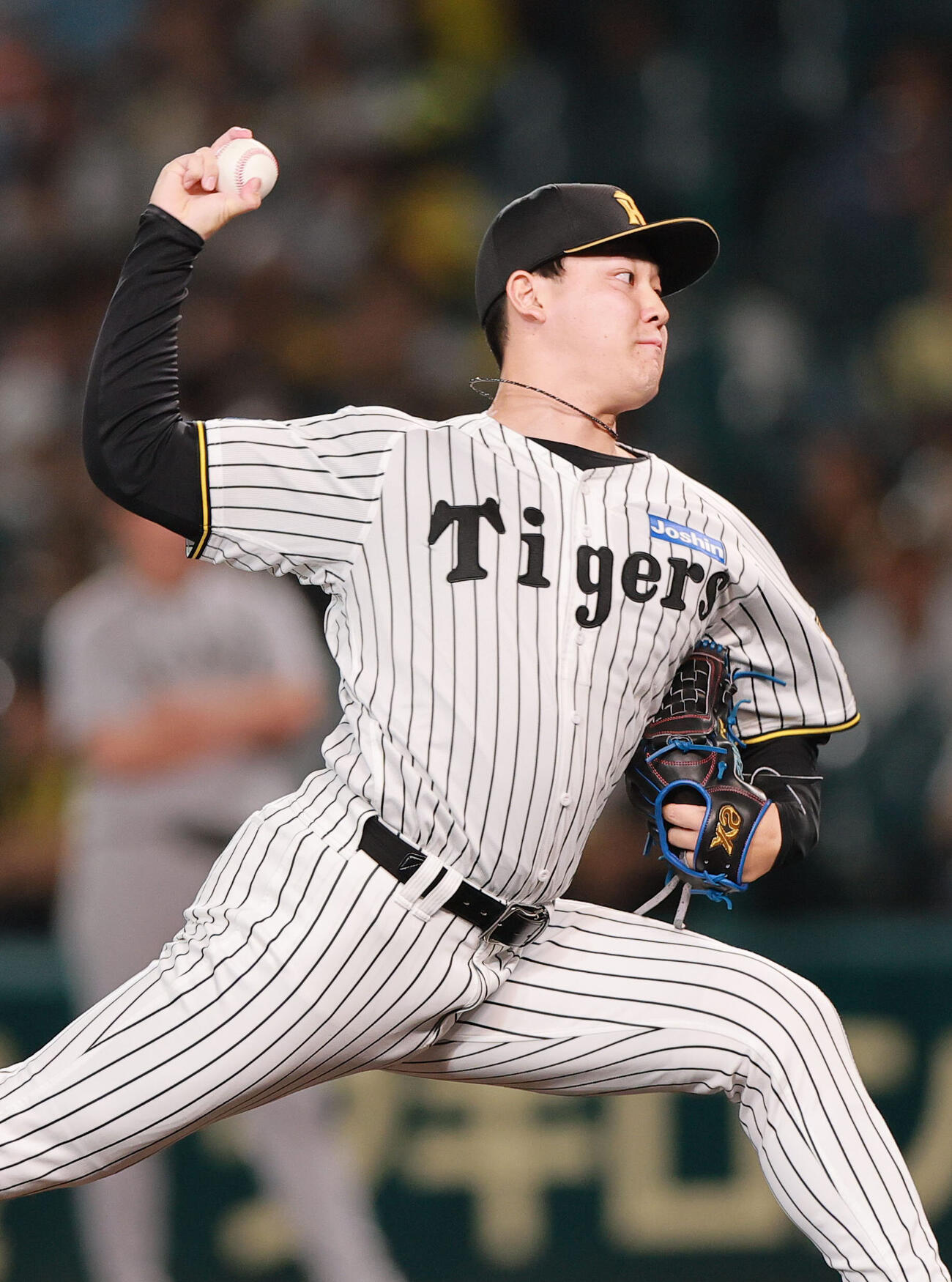 阪神対巨人　8回表に登板する阪神木下里都（撮影・上山淳一）