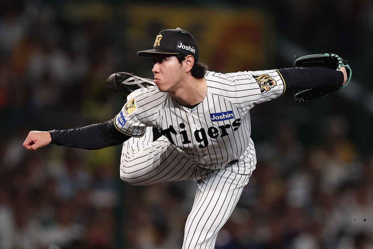 阪神対巨人　阪神3番手で登板し力投する工藤泰成（撮影・前田充）