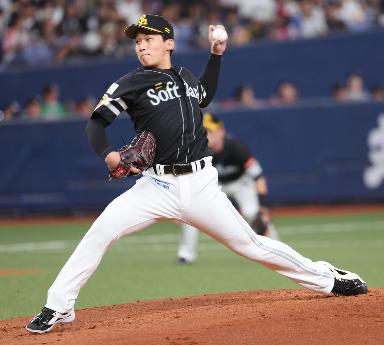 オリックス対ソフトバンク　力投するソフトバンク先発の前田悠伍（撮影・西尾就之）