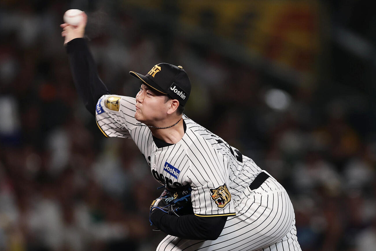 阪神対巨人　阪神2番手の木下里都（撮影・前田充）